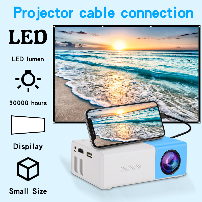 Home Cinema Compact - Ev yatak odası duvar projeksiyonu için