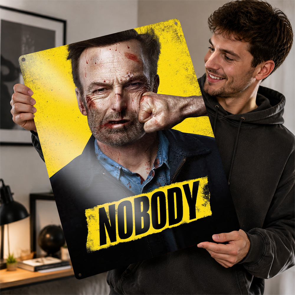 Home Cinema Gifts - Nobody Movie Metal Poster Sinema Duvar