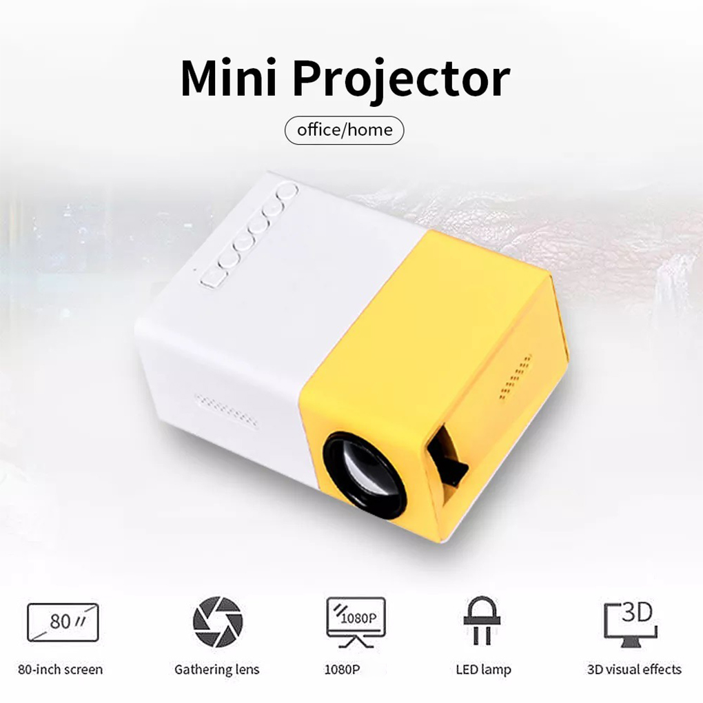 Home Cinema Compact - YG300 MINI projektör taşınabilir ev sineması