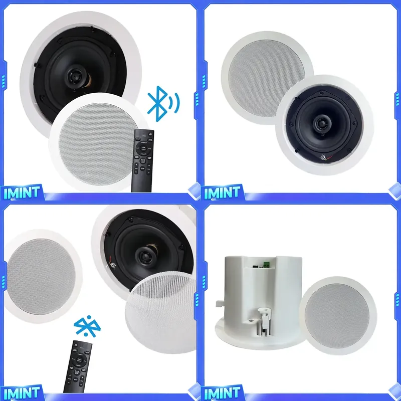 Home Cinema Wireless Speakers - Profesyonel Kablosuz 8 Parçalı Tavan Hoparlörleri,