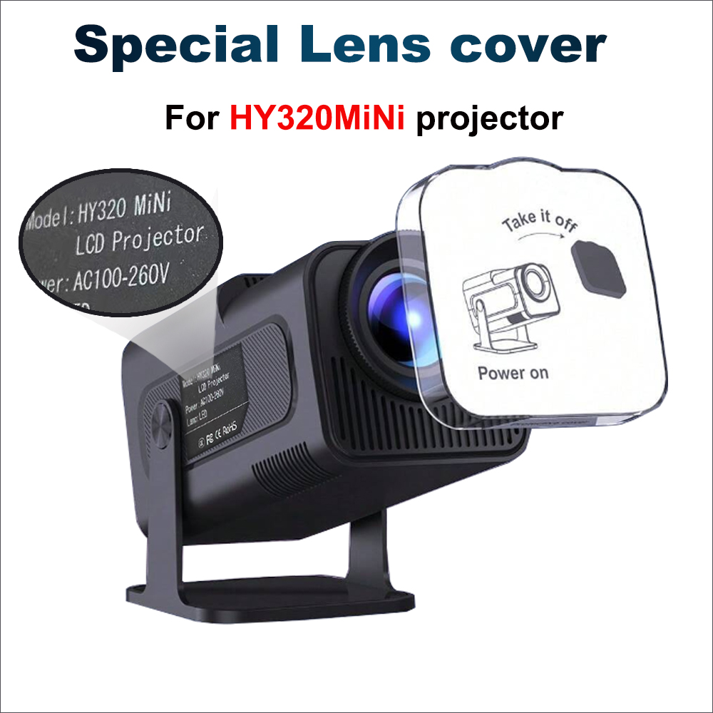 Home Cinema Portable - HY320mini Projektör Lens Kapağı Taşınabilir Lens