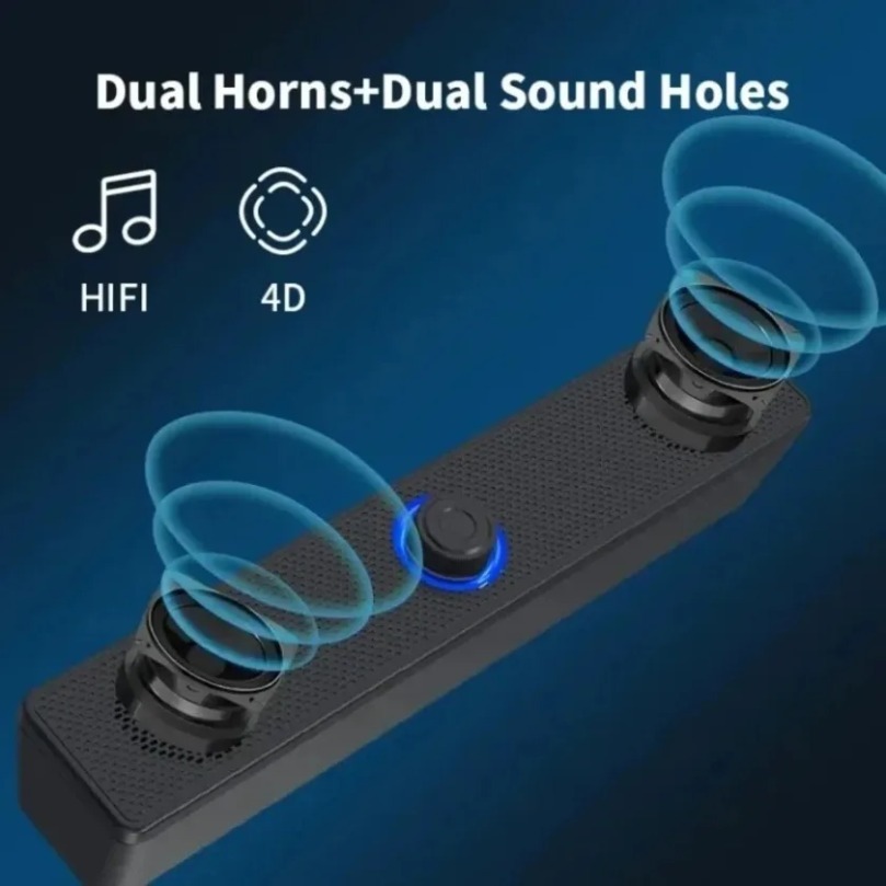 Home Cinema Wireless Speakers - Kablosuz Bluetooth ve PC Soundbar Kablolu