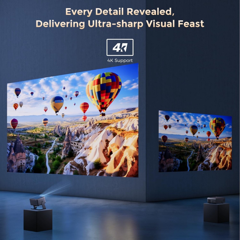 4K Video Projektör Wifi Blueto - Home Cinema Compact incelemesi ve fiyatı