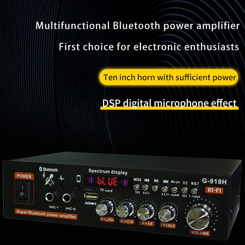 G-919H 1000W ev güç amplifikat - Home Cinema Audio System incelemesi ve fiyatı