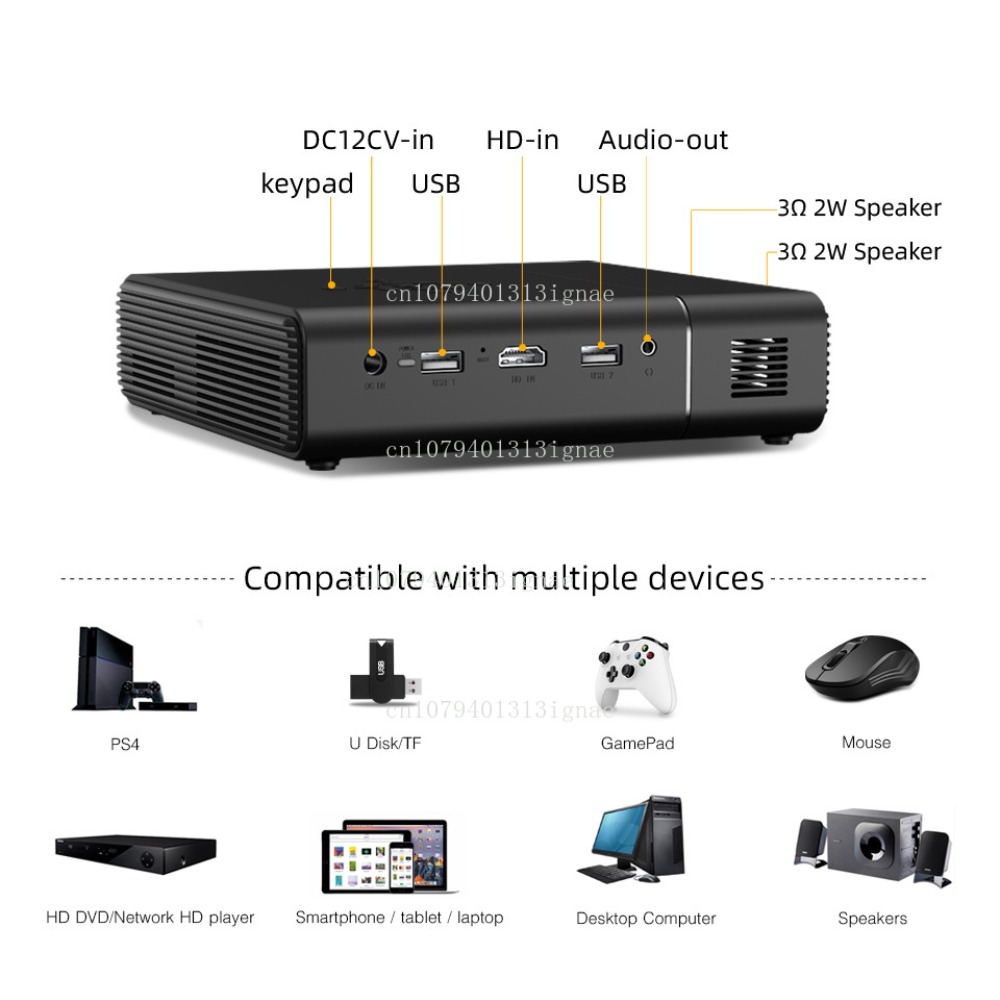 U30 Çok Satan 3D 4K Projektör  - Home Cinema Portable incelemesi ve fiyatı