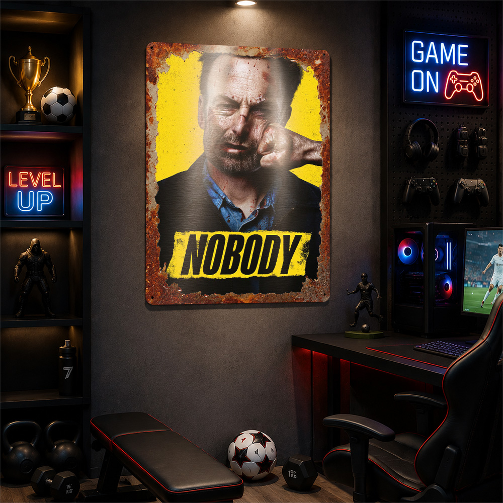 Nobody Movie Metal Poster Sine - Home Cinema Gifts incelemesi ve fiyatı