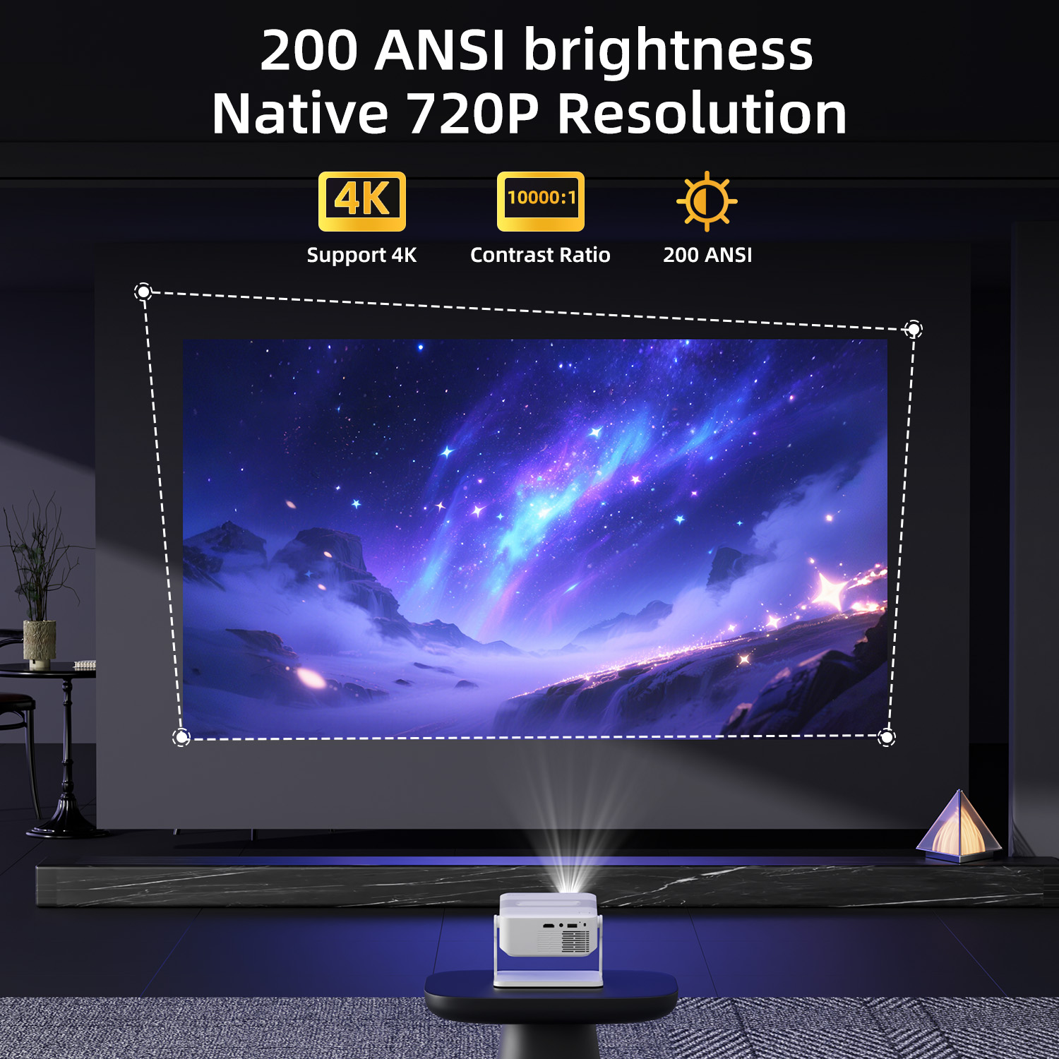 Xnano Projektör HA109 4K Andro - Home Cinema Entertainment incelemesi ve fiyatı