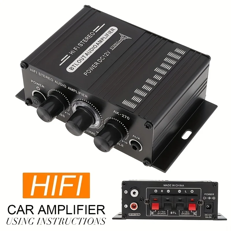 AK-270 400W Mini Güç Amplifika - Home Cinema Theater incelemesi ve fiyatı