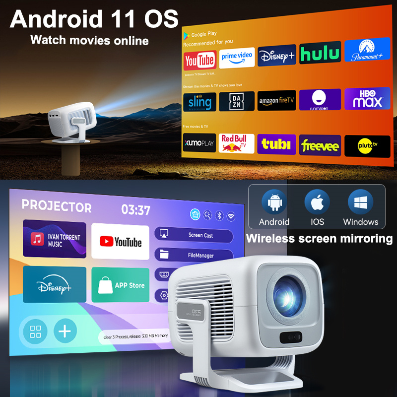 HUAWEISHI 4K Projektör Android - Home Cinema Entertainment incelemesi ve fiyatı